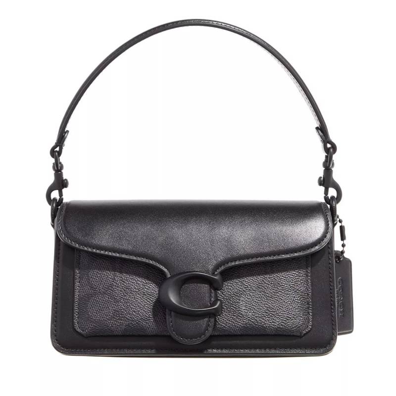 Coach Schultertasche - Coated Canvas Signature Tabby Shoulder Bag 20 - Gr. unisize - in Schwarz - für Damen von Coach