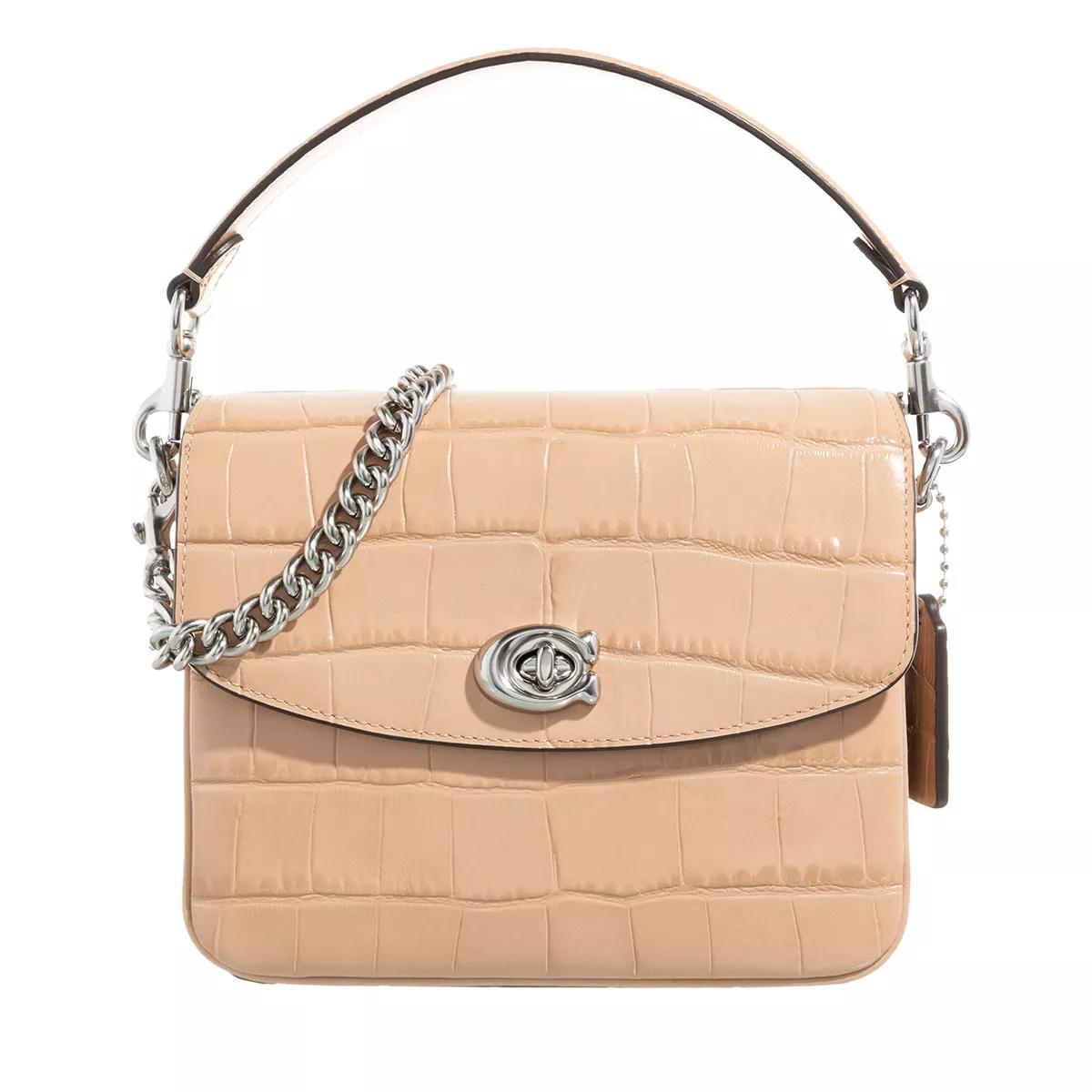 Coach Schultertasche - Embossed Croc Cassie Crossbody 19 - Gr. unisize - in Beige - für Damen von Coach