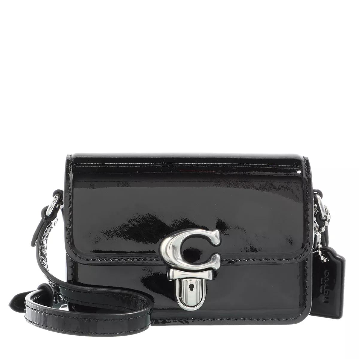 Coach Schultertasche - Patent Leather Studio 12 - Gr. unisize - in Schwarz - für Damen von Coach