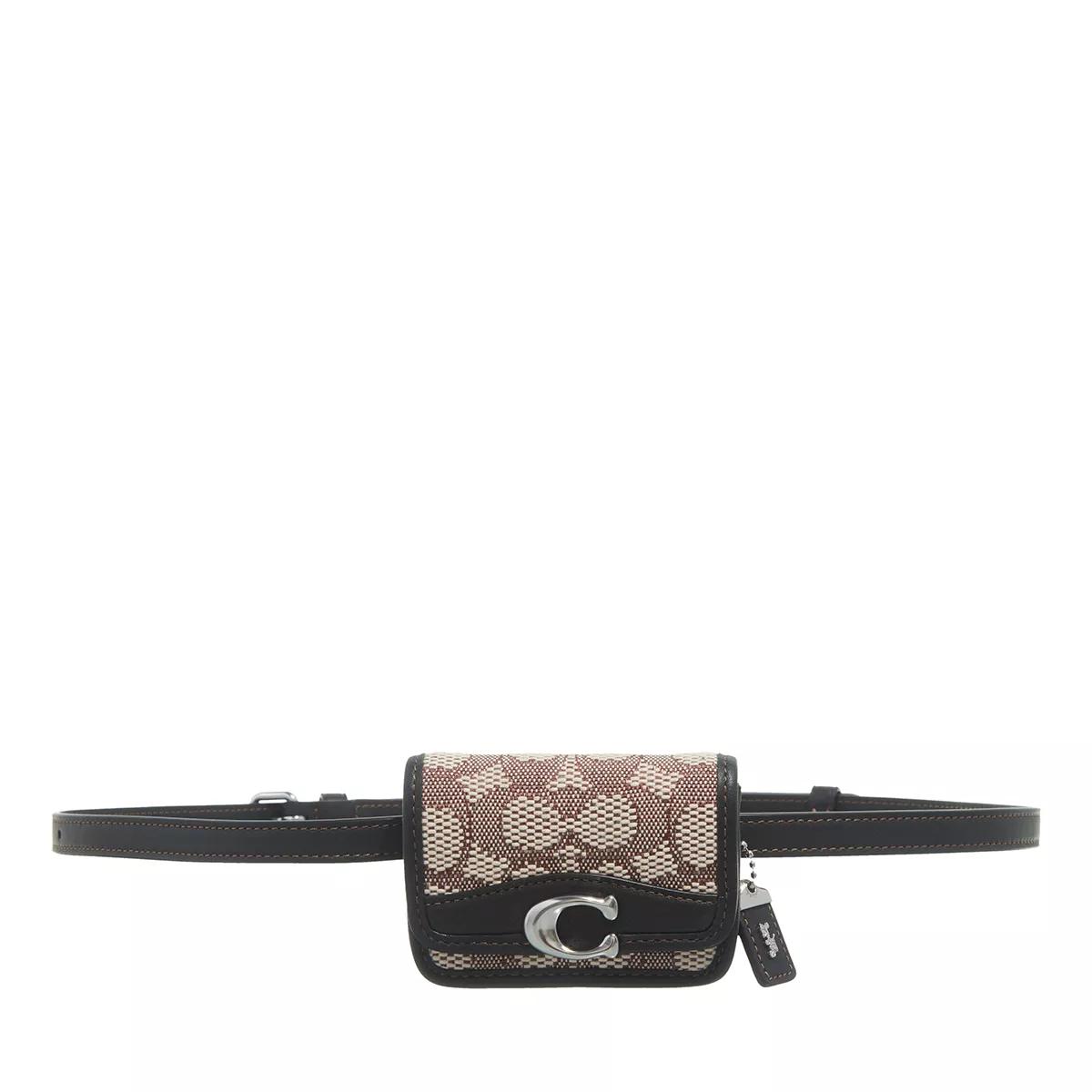 Coach Schultertasche - Signature Jacquard Bandit Card Belt Bag - Gr. ONE - in Beige - für Damen von Coach