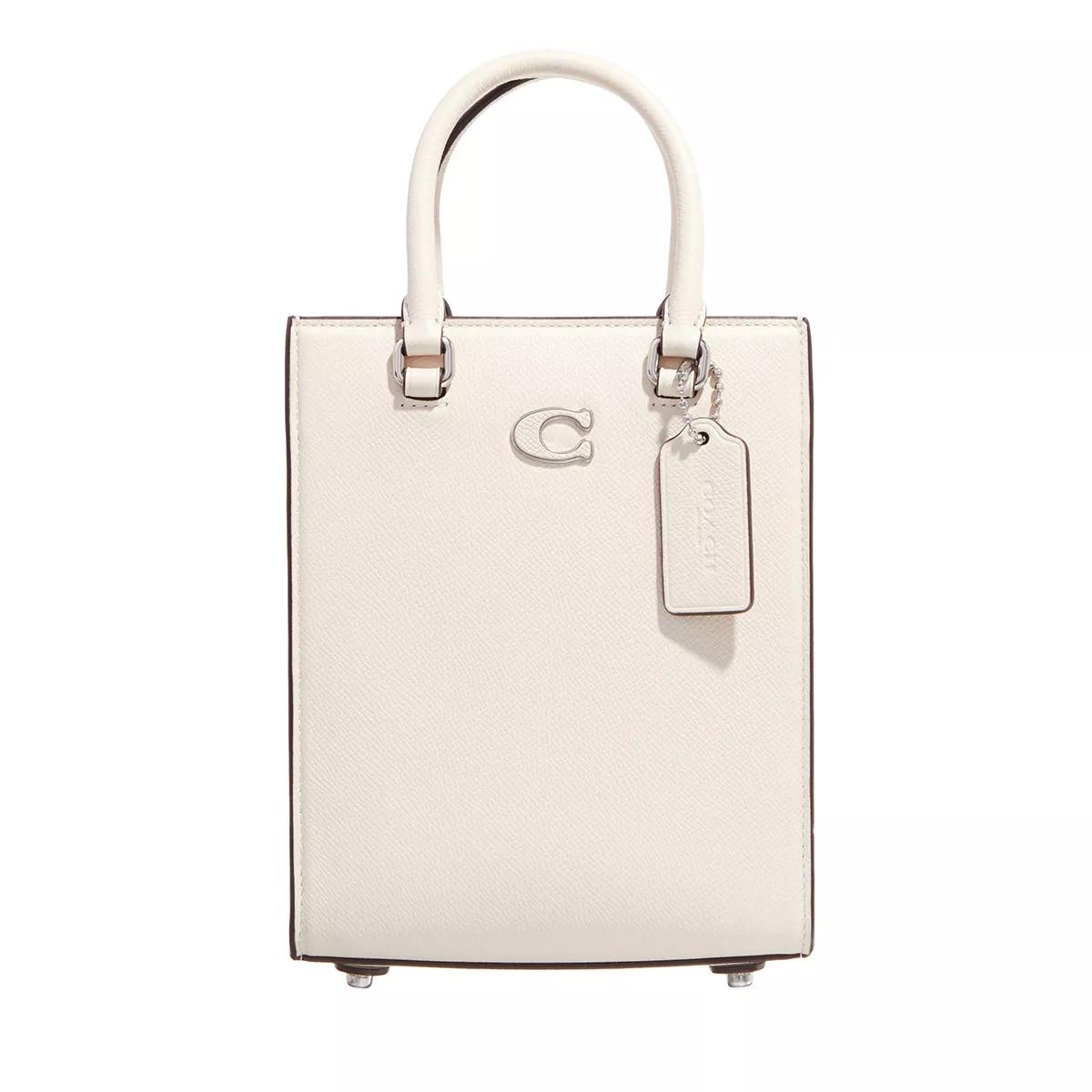 Coach Schultertasche - Tote 16 In Crossgrain Leather - Gr. unisize - in Creme - für Damen von Coach