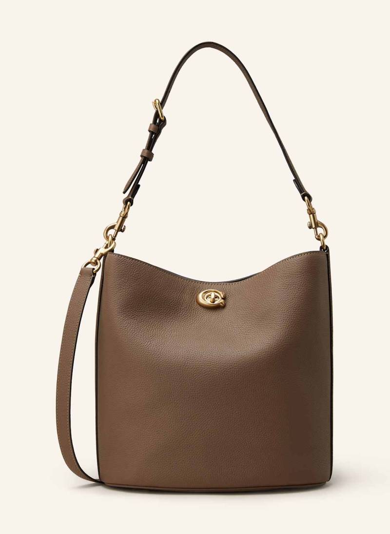 Coach Schultertasche Willow beige von Coach