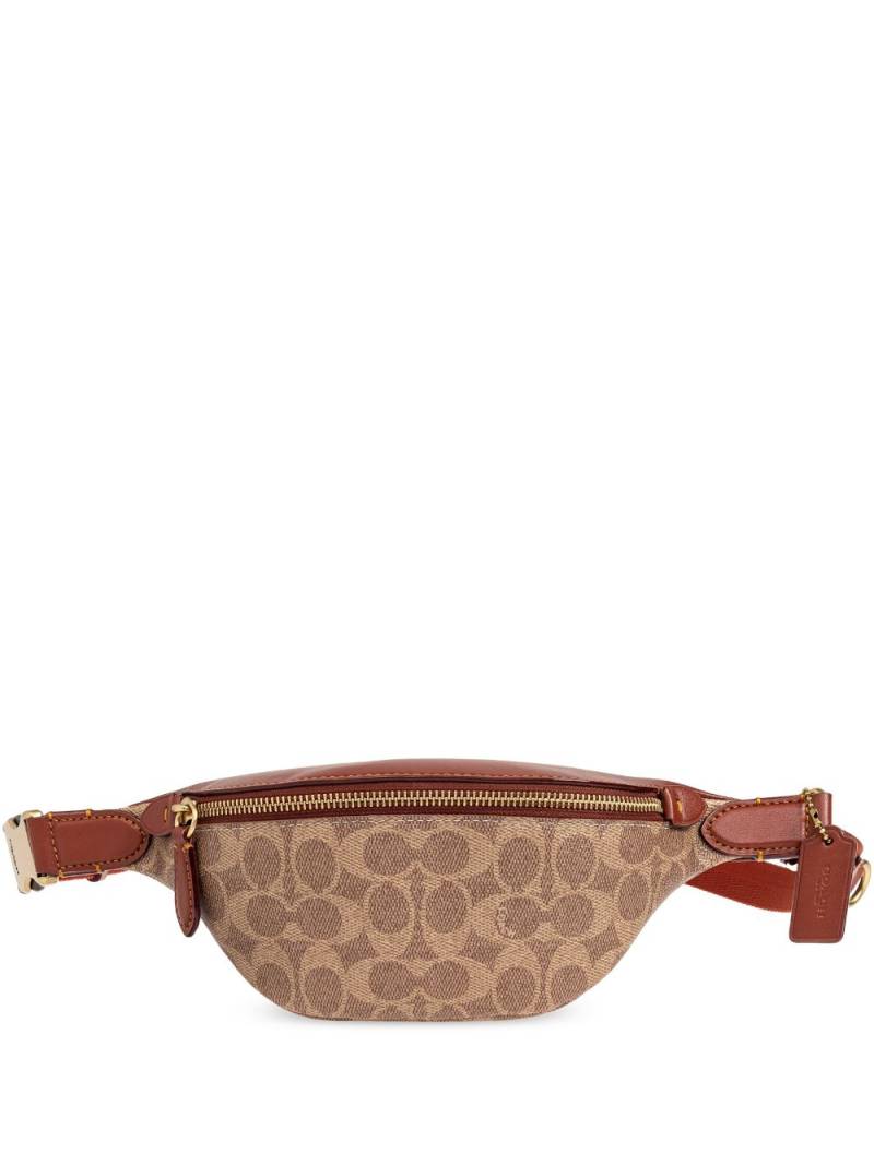 Coach Signature-monogram belt bag - Brown von Coach