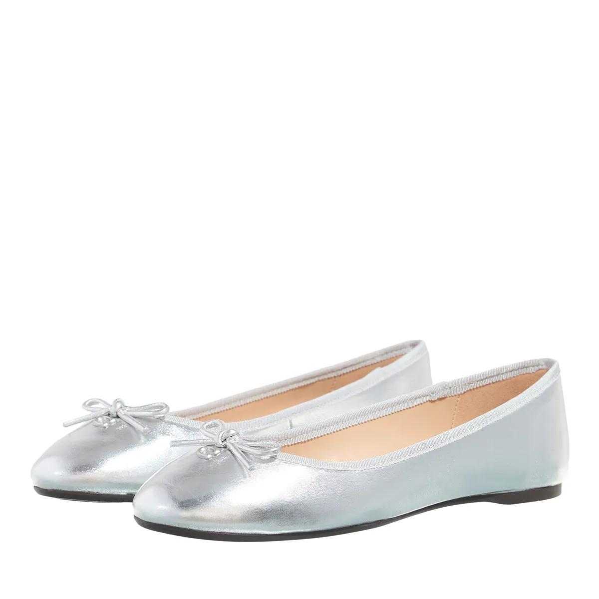 Coach Slipper & Pantoletten - Abigail Metallic Leather Ballet Flat - für Damen von Coach