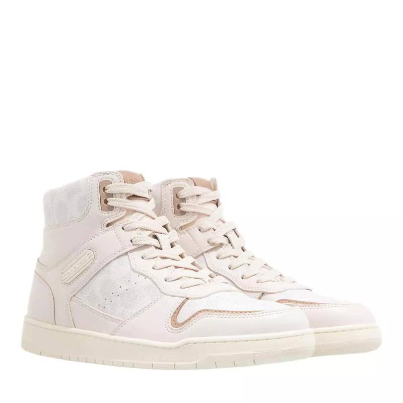 Coach Sneakers - Hi Top Coated Canvas Sneaker - Gr. 38 (EU) - in Beige - für Damen von Coach