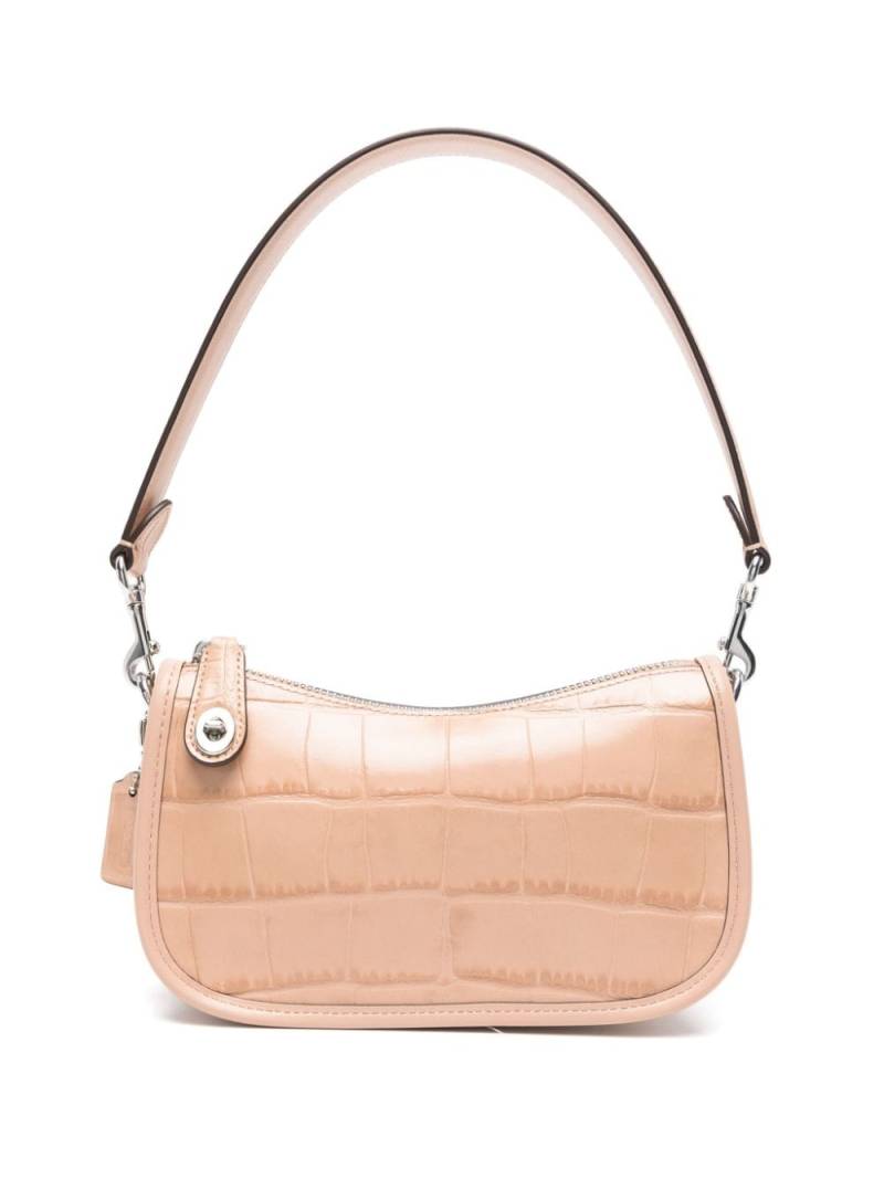 Coach Swinger 20 crocodile-effect shoulder bag - Neutrals von Coach