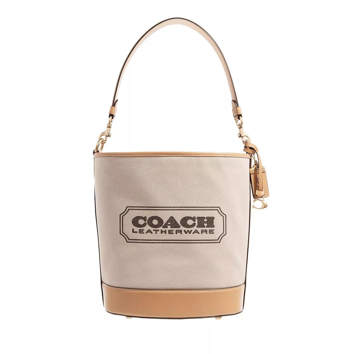 Coach Umhängetasche - Canvas Bucket Bag - Gr. unisize - in Beige - für Damen von Coach