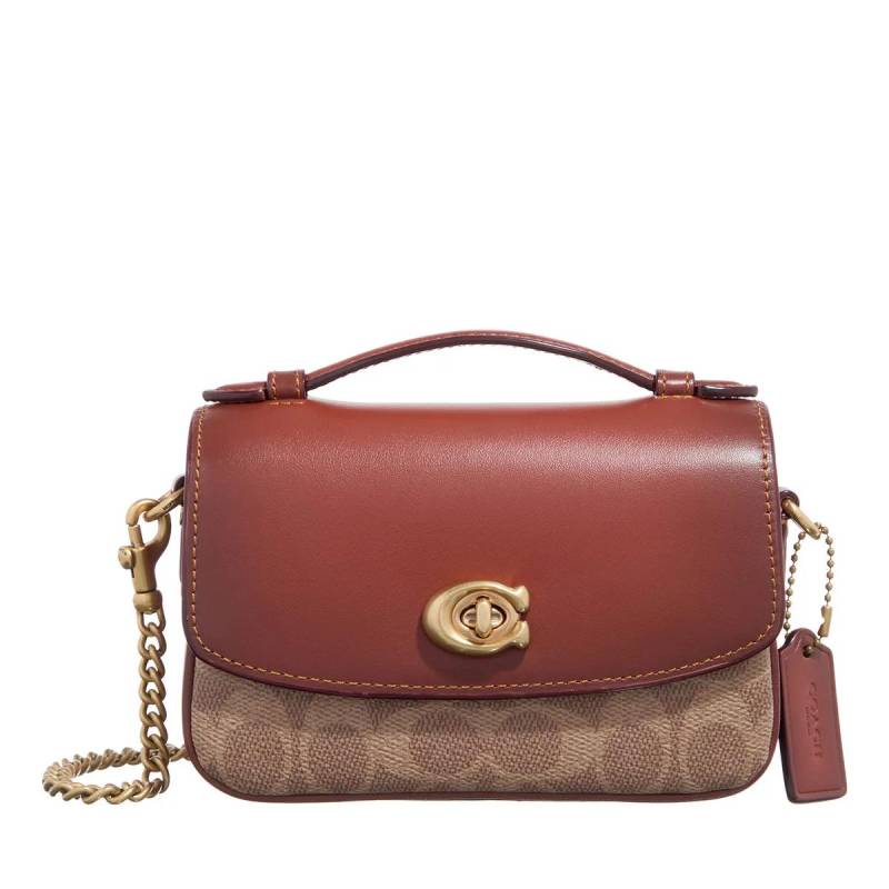 Coach Schultertasche - Coated Canvas Signature Cassie Crossbody 17 - Gr. unisize - in Braun - für Damen von Coach