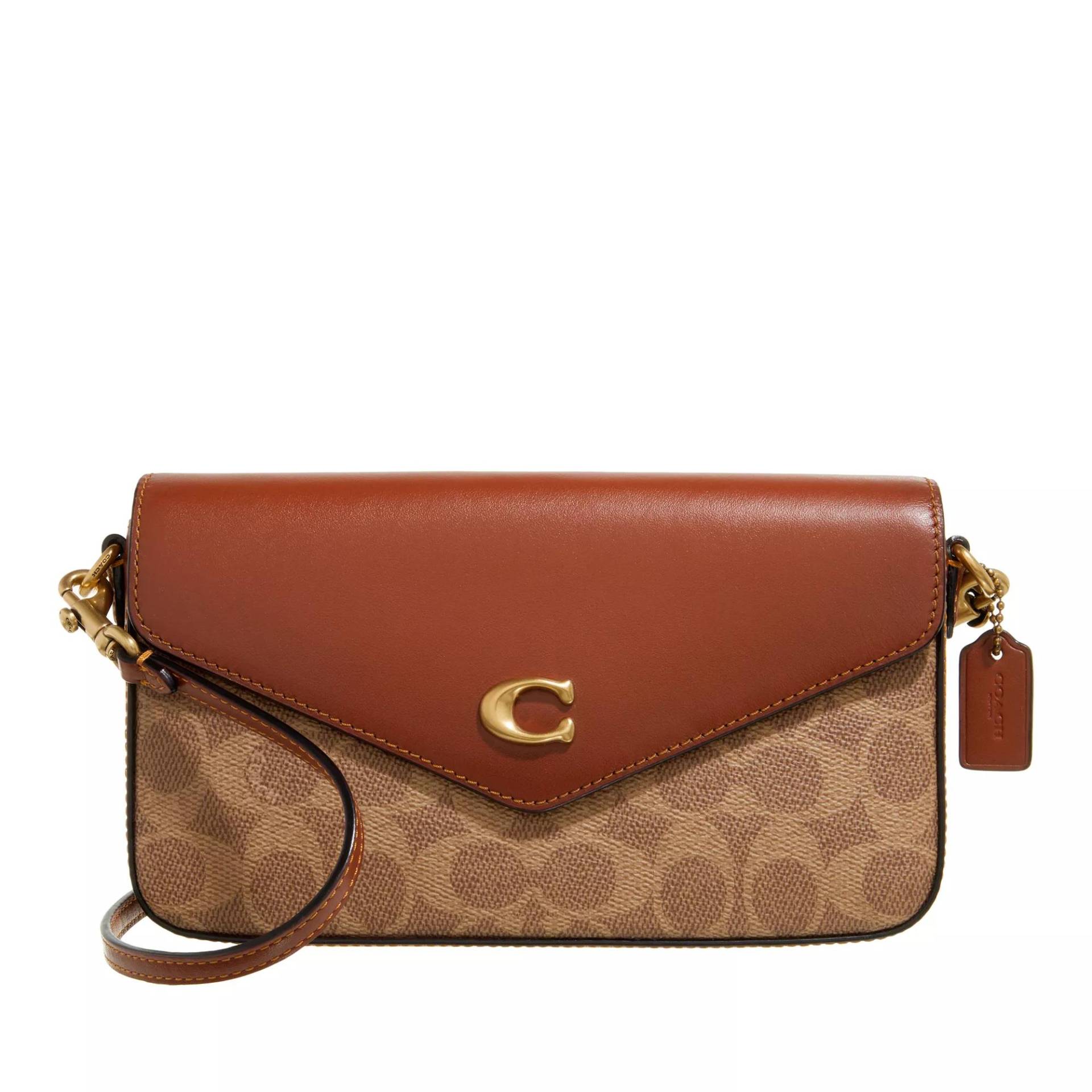 Coach Umhängetasche - Coated Canvas Signature Wyn Crossbody - Gr. unisize - in Braun - für Damen von Coach