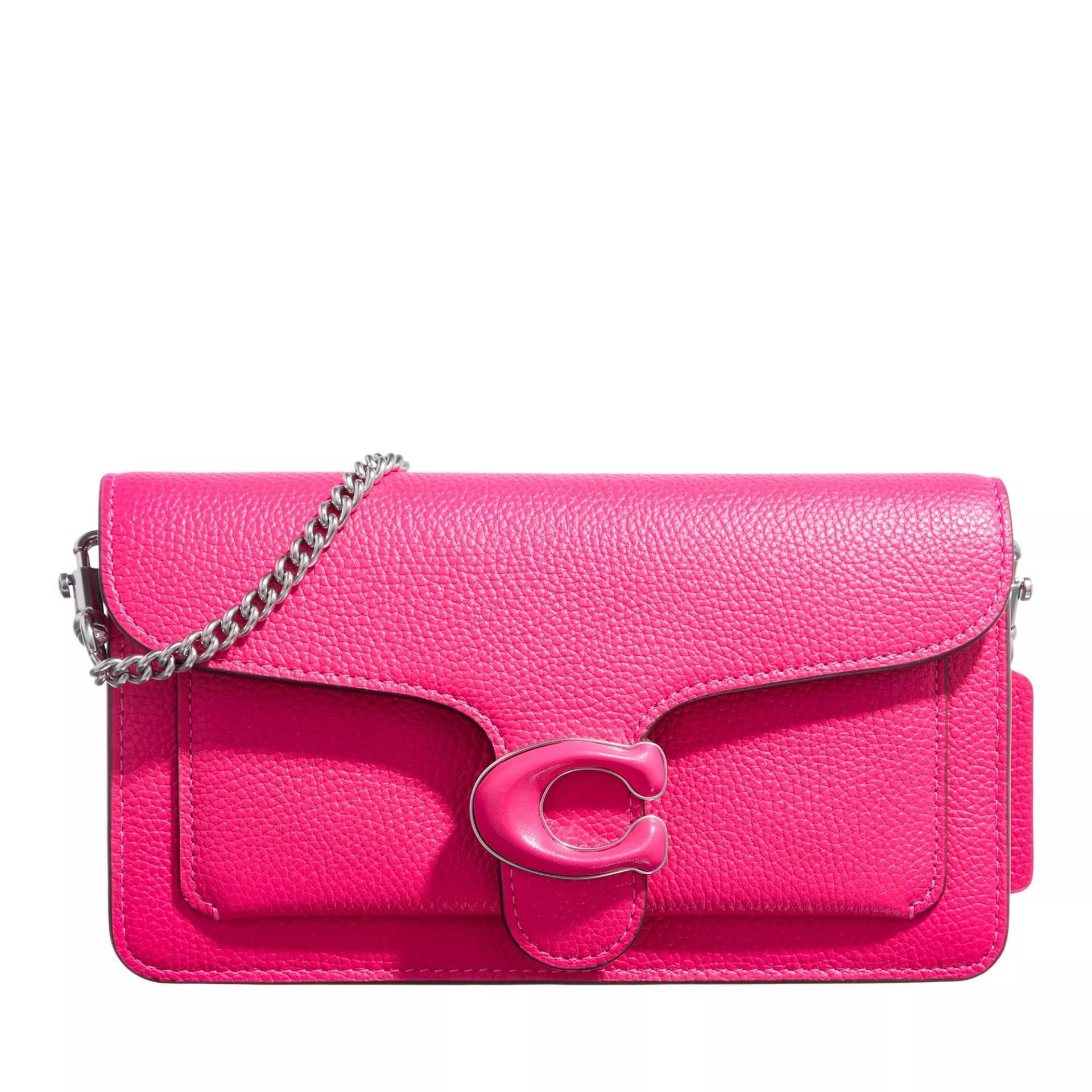 Coach Schultertasche - Leather Covered C Closure Tabby Chain Clutch - Gr. unisize - in Rosa - für Damen von Coach