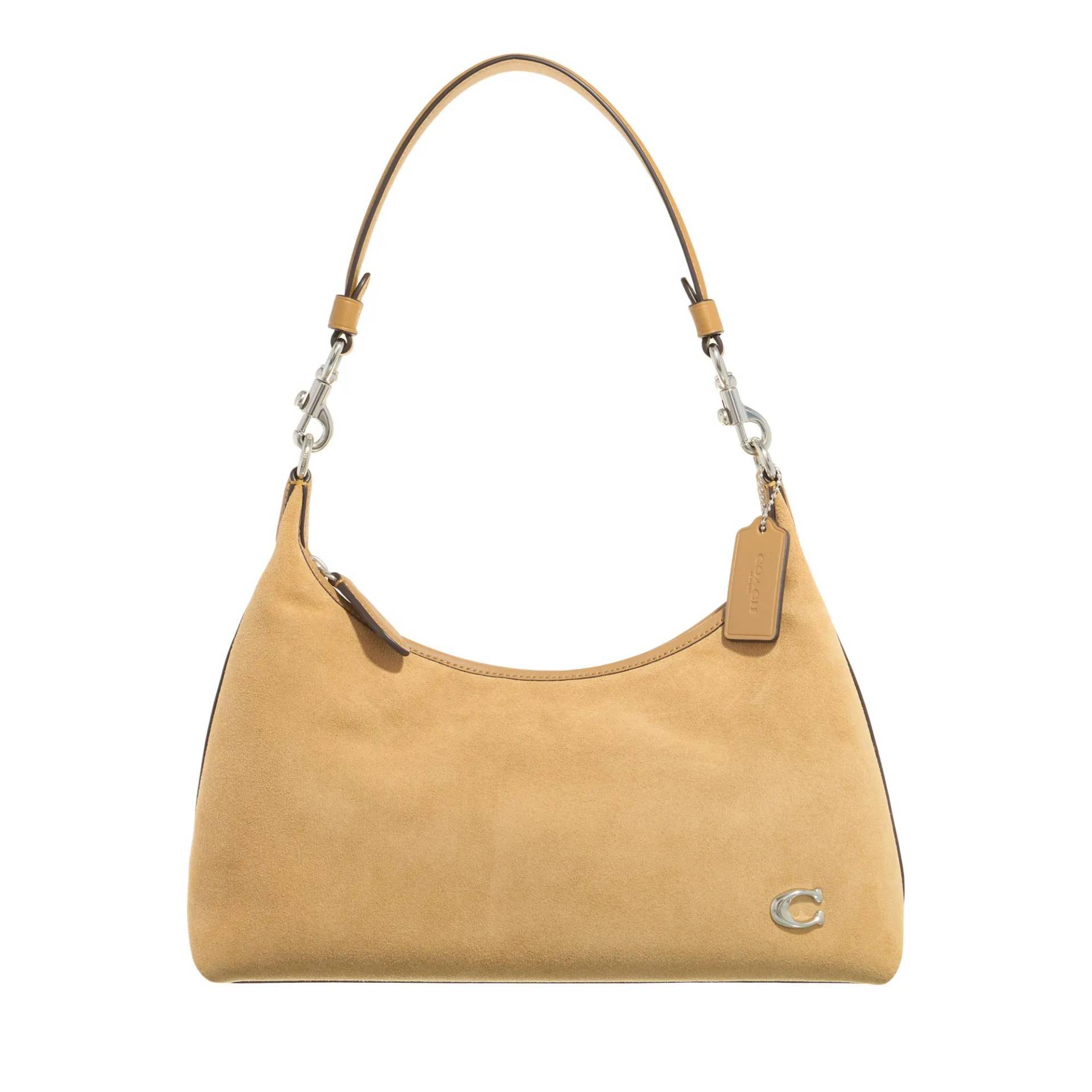 Coach Umhängetasche - Mixed Leather Suede Juliet Shoulder Bag - Gr. unisize - in Beige - für Damen von Coach