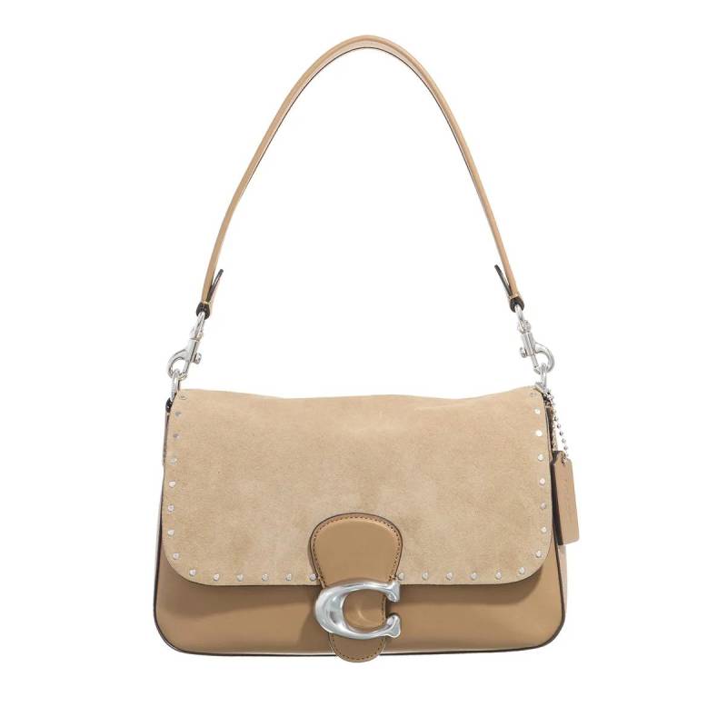 Coach Umhängetasche - Mixed Leather Suede With Rivets And Tooling Soft T - Gr. unisize - in Braun - für Damen von Coach