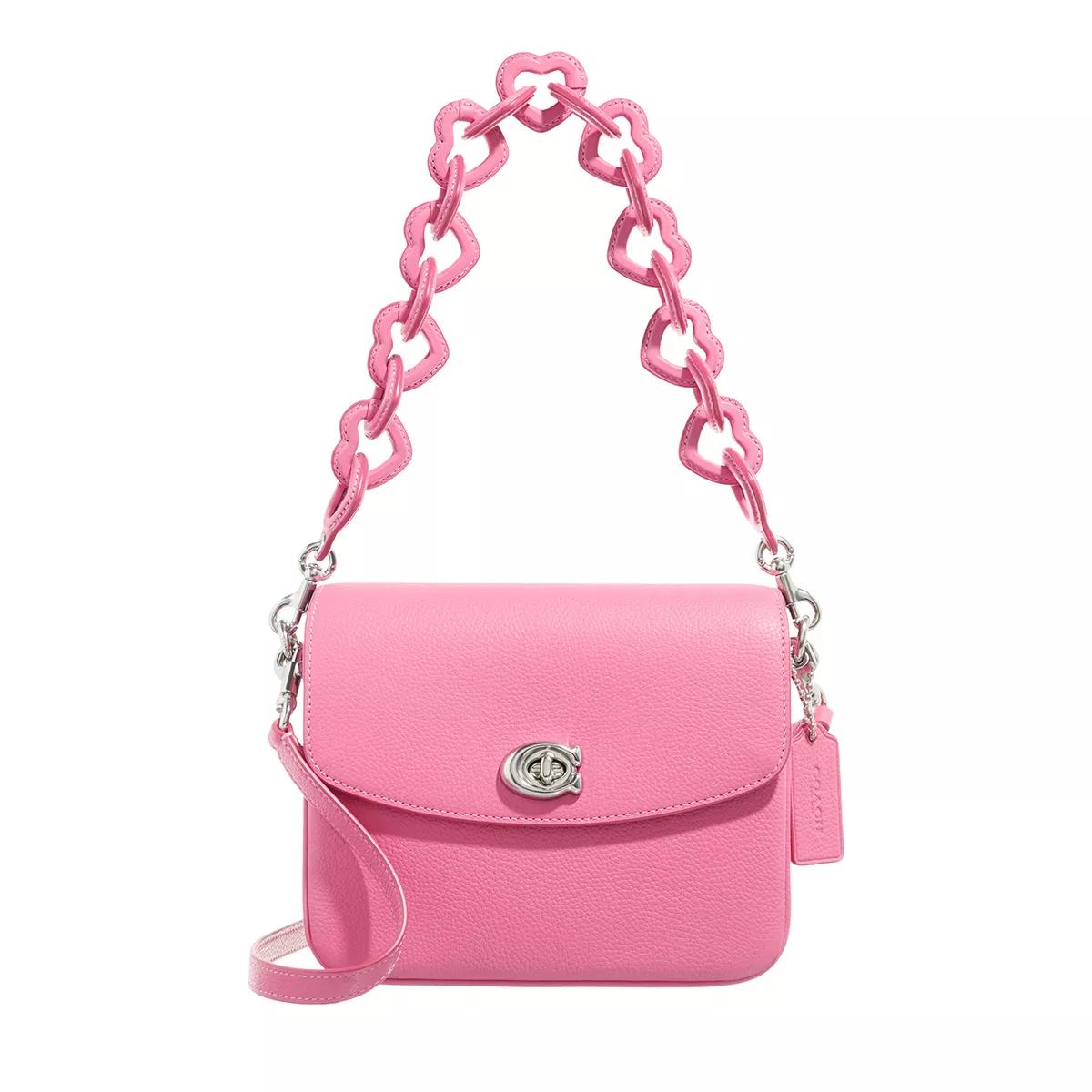 Coach Umhängetasche - Polished Pebble Leather Cassie Crossbody 19 With H - Gr. unisize - in Rosa - für Damen von Coach