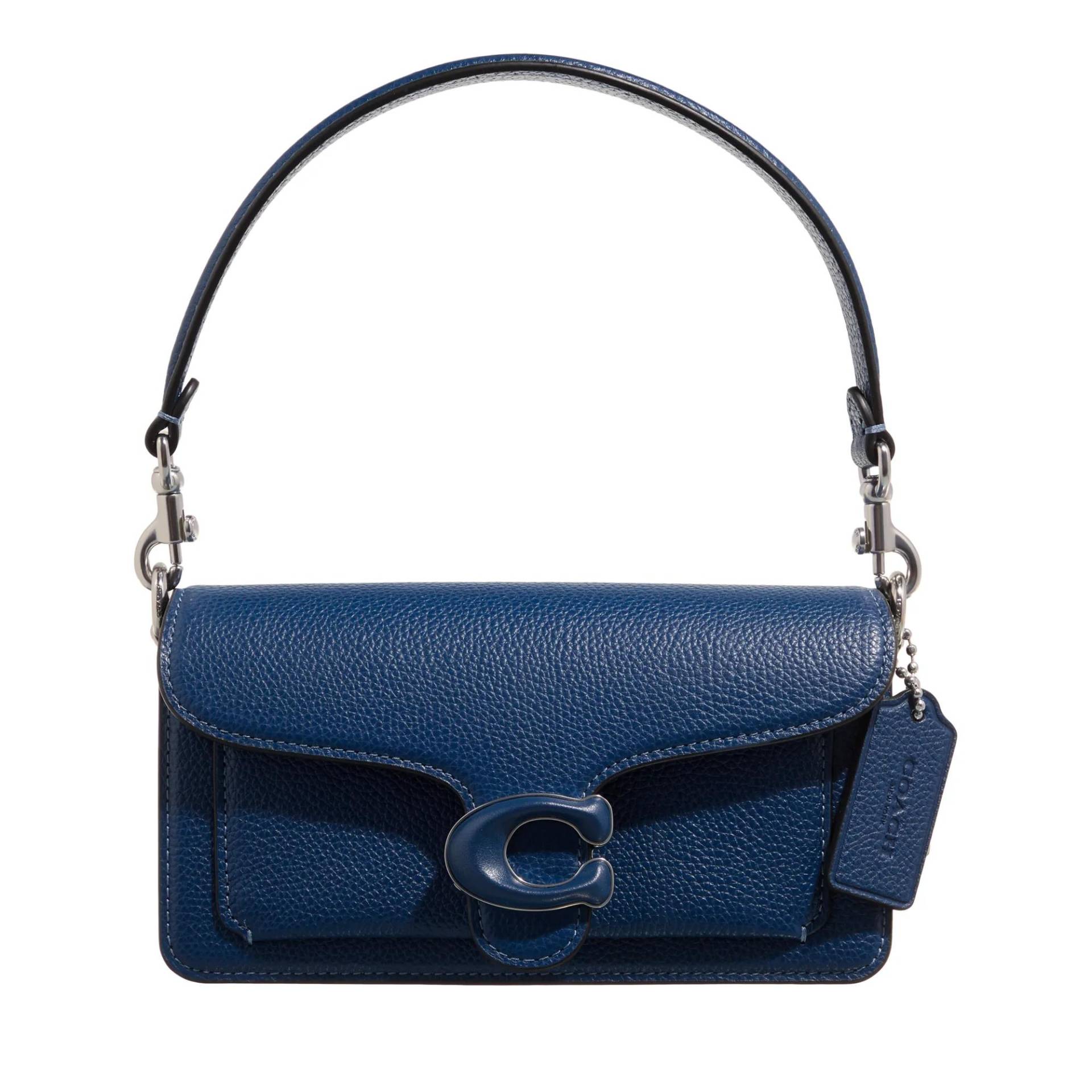 Coach Schultertasche - Polished Pebble Leather Covered C Tabby Shoulder B - Gr. unisize - in Blau - für Damen von Coach