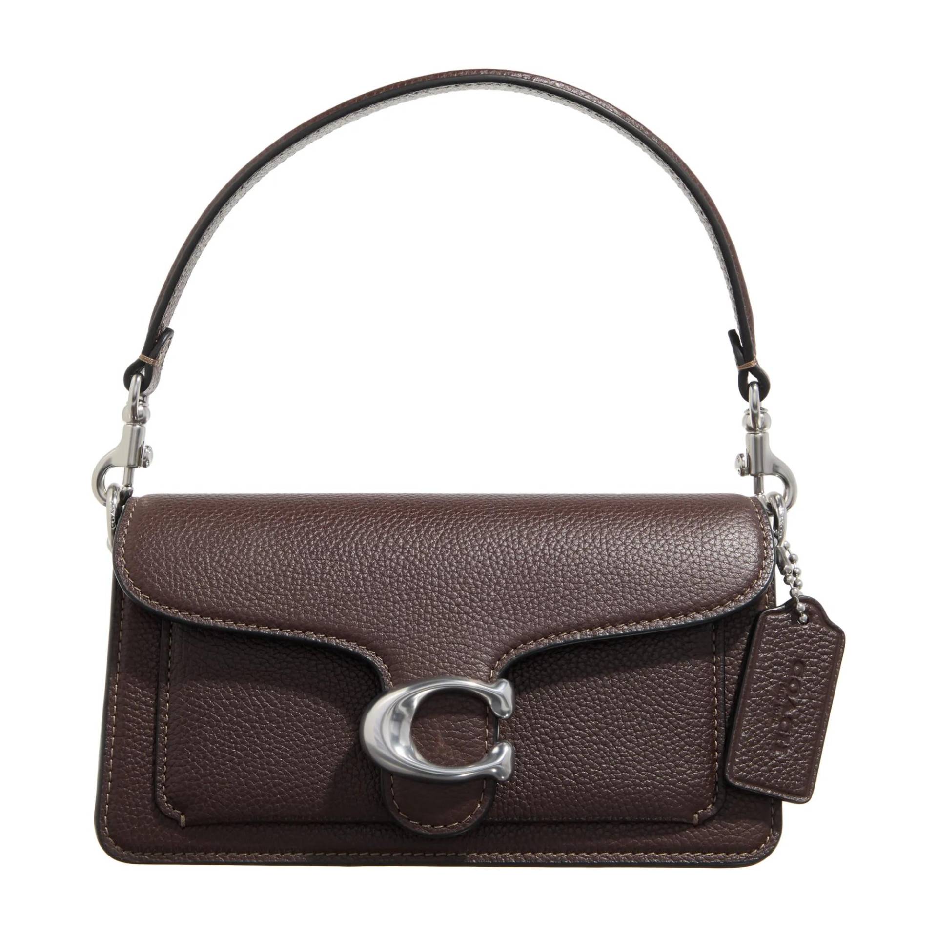 Coach Umhängetasche - Polished Pebble Leather Tabby Shoulder Bag 20 - Gr. unisize - in Braun - für Damen von Coach