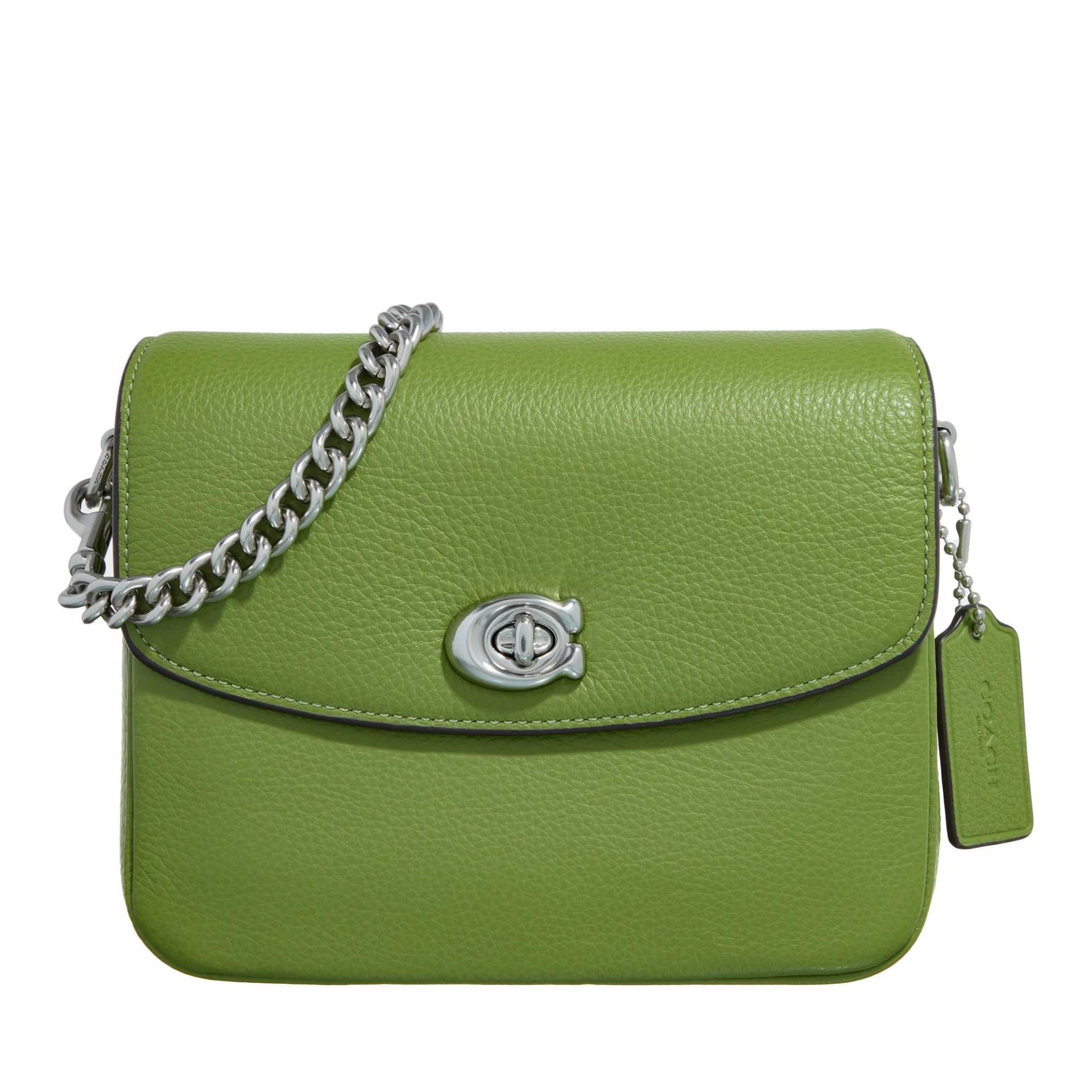 Coach Schultertasche - Polished Pebbled Leather Cassie Crossbody 19 - Gr. unisize - in Grün - für Damen von Coach