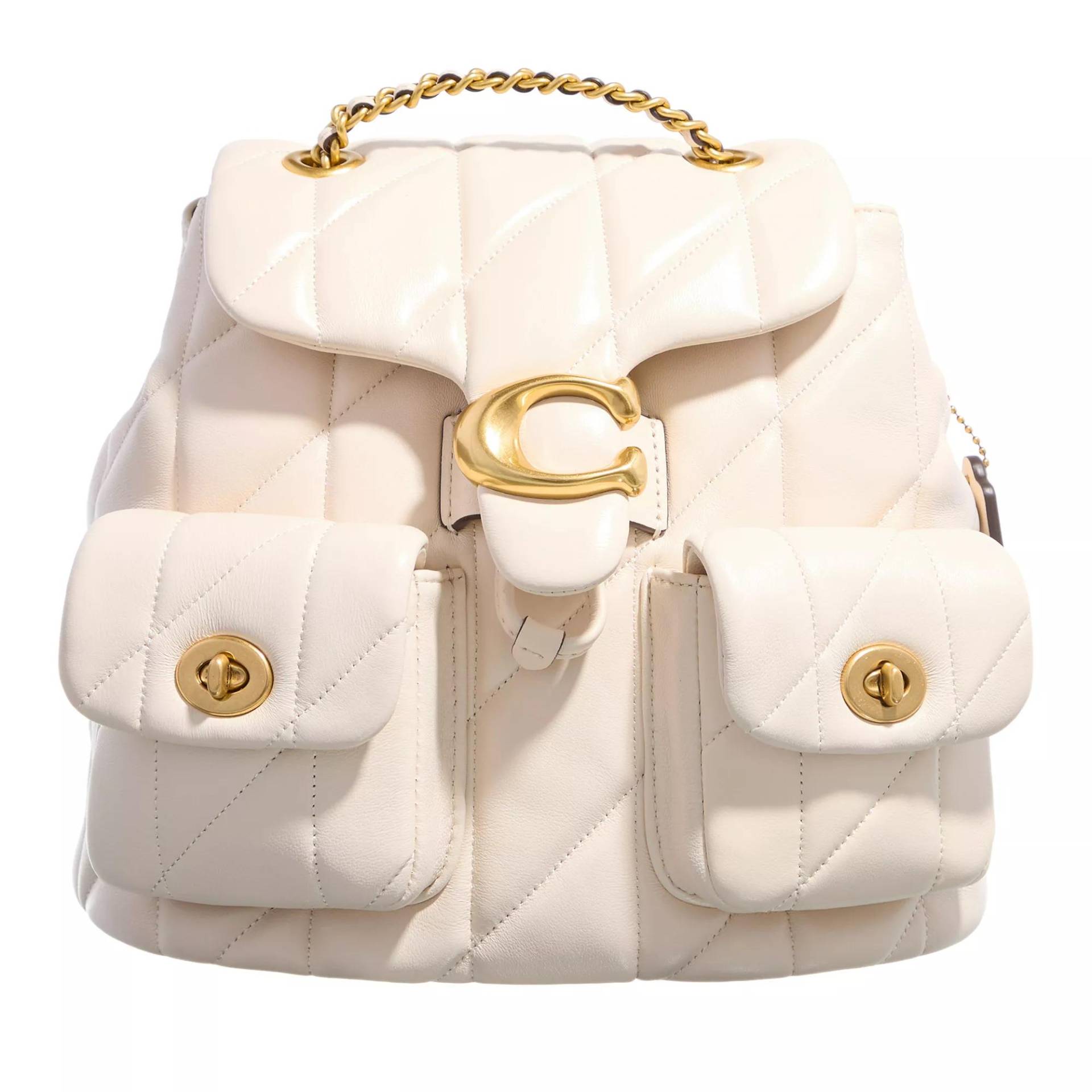 Coach Umhängetasche - Quilted Leather Tabby Backpack - Gr. unisize - in Creme - für Damen von Coach