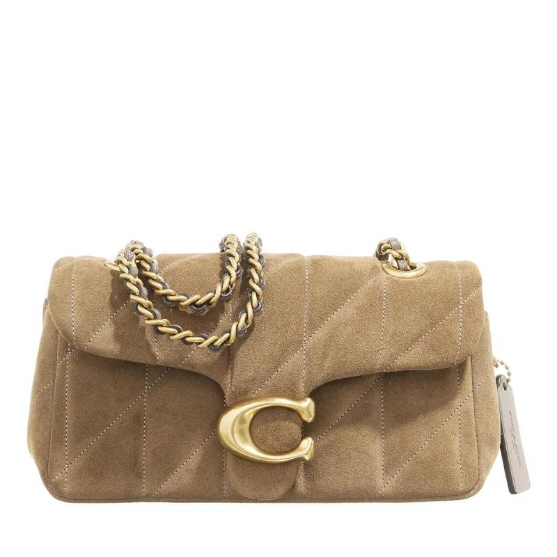 Coach Umhängetasche - Quilted Suede Tabby Shoulder Bag 20 With Chain - Gr. unisize - in Braun - für Damen von Coach