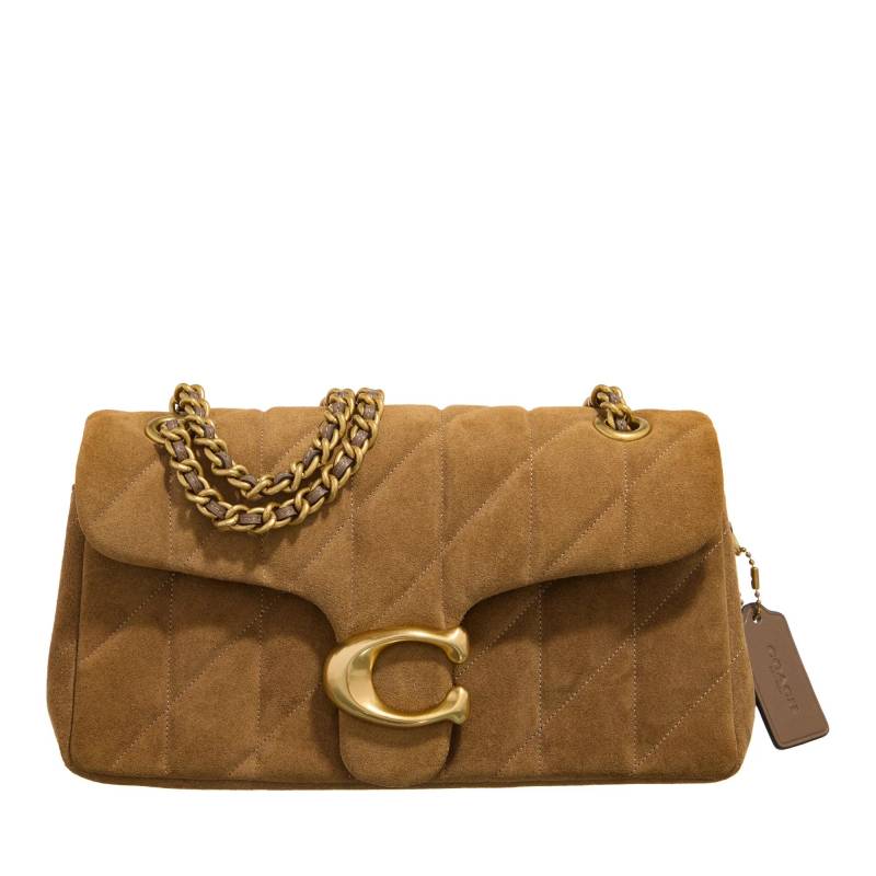 Coach Umhängetasche - Quilted Suede Tabby Shoulder Bag 26 With Chain - Gr. unisize - in Braun - für Damen von Coach