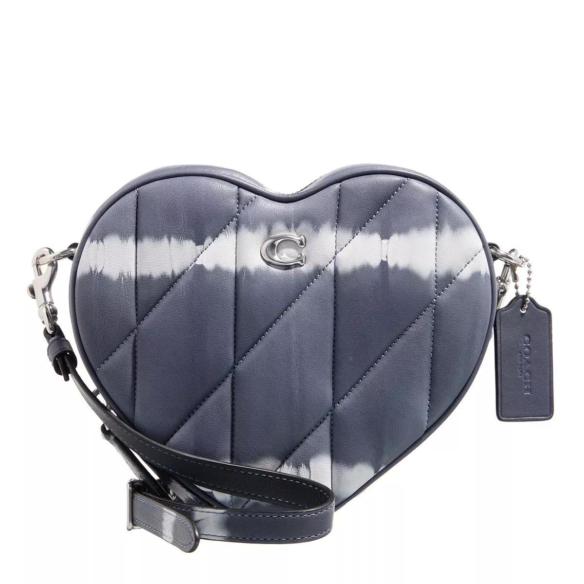 Coach Umhängetasche - Quilted Tie-Dye Heart Crossbody - Gr. unisize - in Blau - für Damen von Coach