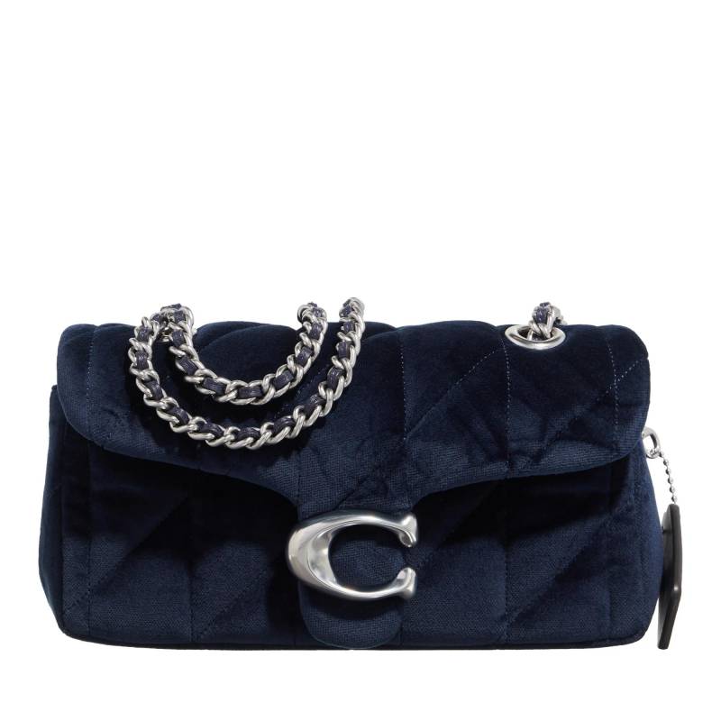 Coach Umhängetasche - Quilted Velvet Tabby Shoulder Bag 20 With Chain - Gr. unisize - in Blau - für Damen von Coach