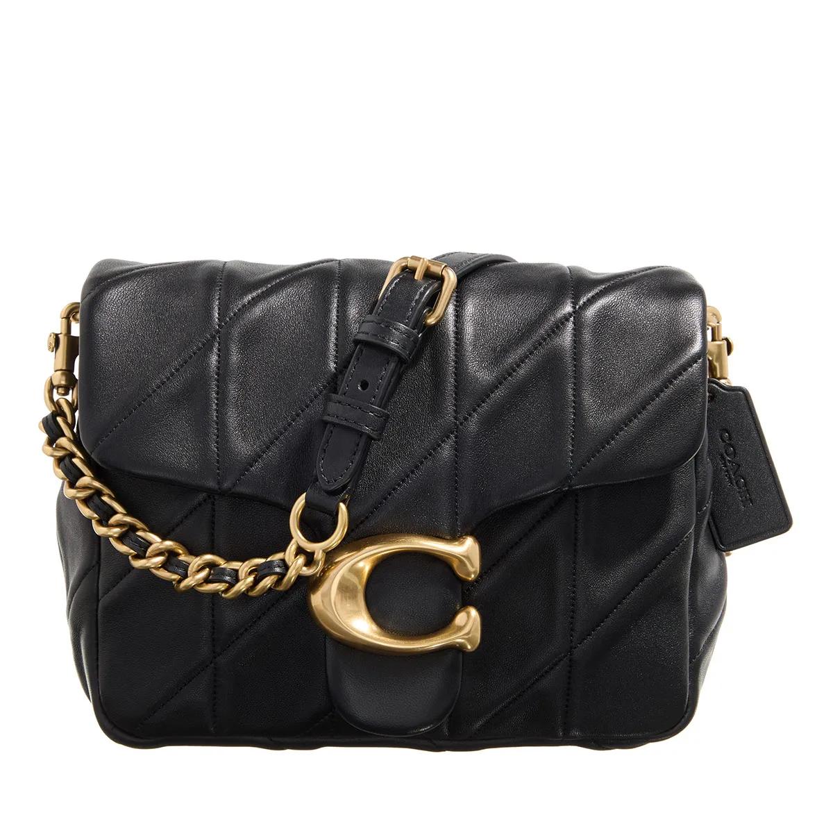 Coach Umhängetasche - Quilted Washed Leather Times Square Tabby Shoulder - Gr. unisize - in Schwarz - für Damen von Coach