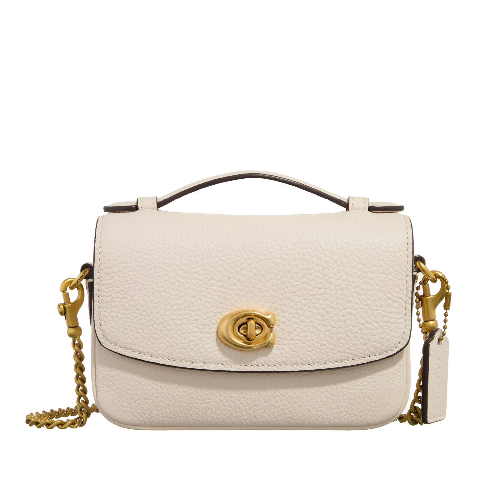 Coach Umhängetasche - Refined Pebble Leather Cassie Crossbody 17 - Gr. unisize - in Creme - für Damen von Coach