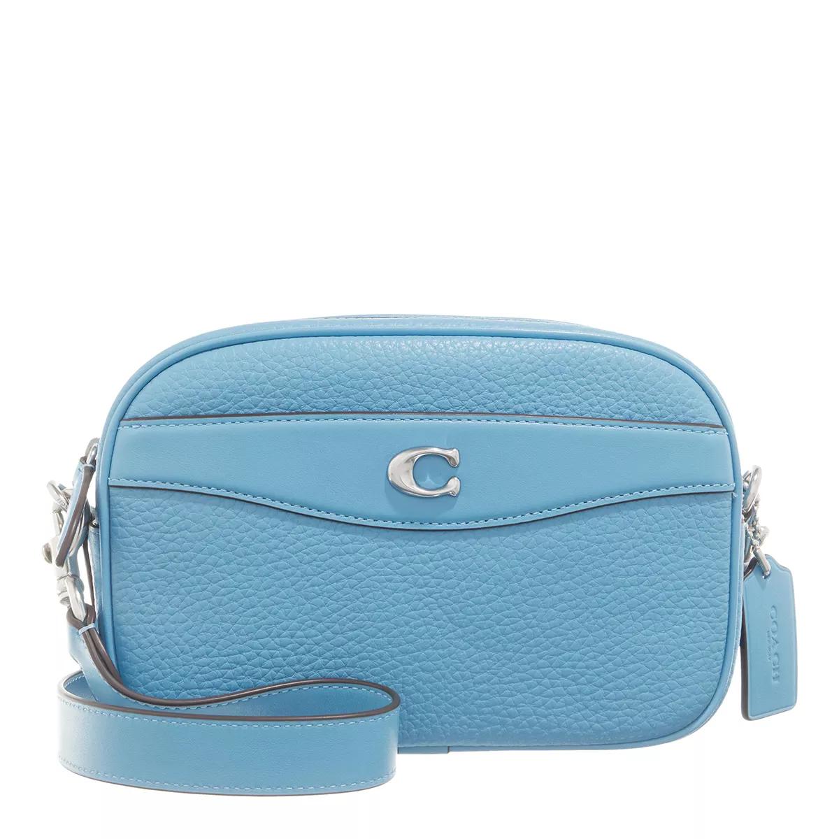 Coach Umhängetasche - Soft Pebble Leather Camera Bag - Gr. unisize - in Blau - für Damen von Coach