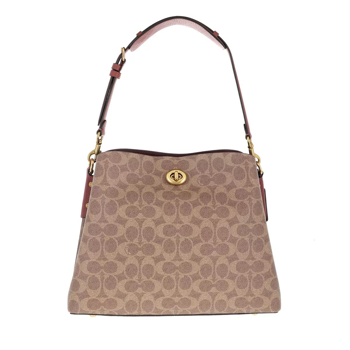 Coach Umhängetasche - Willow Shoulder Bag Signature - Gr. unisize - in Beige - für Damen von Coach