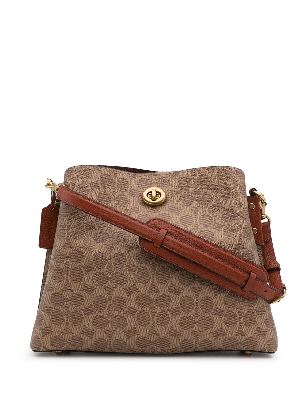 Coach Willow monogram shoulder bag - Brown von Coach