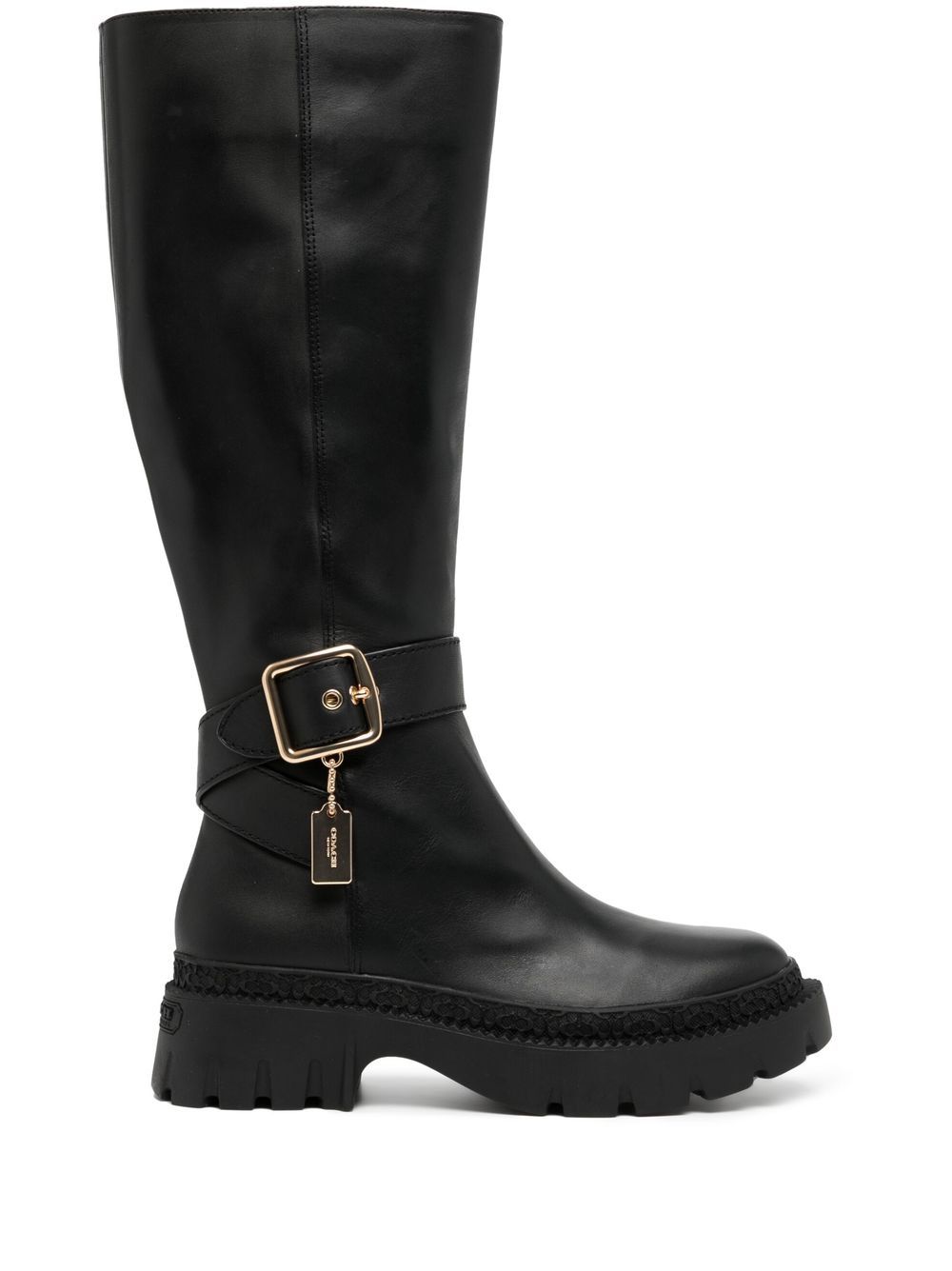 Coach buckle-detail long boots - Black von Coach