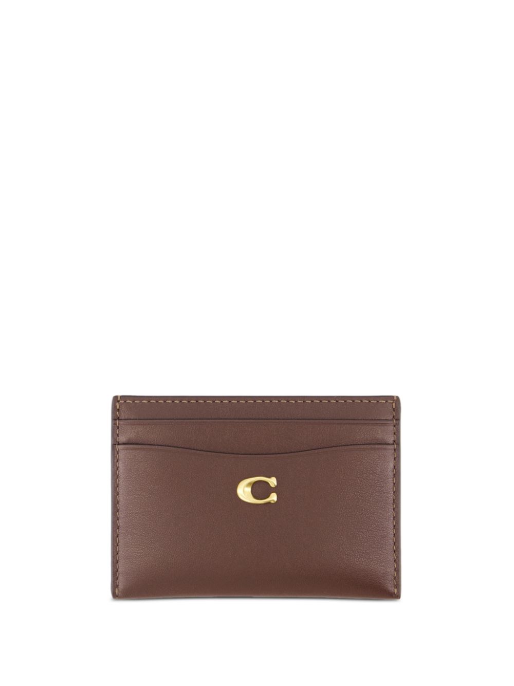 Coach leather card case - Brown von Coach