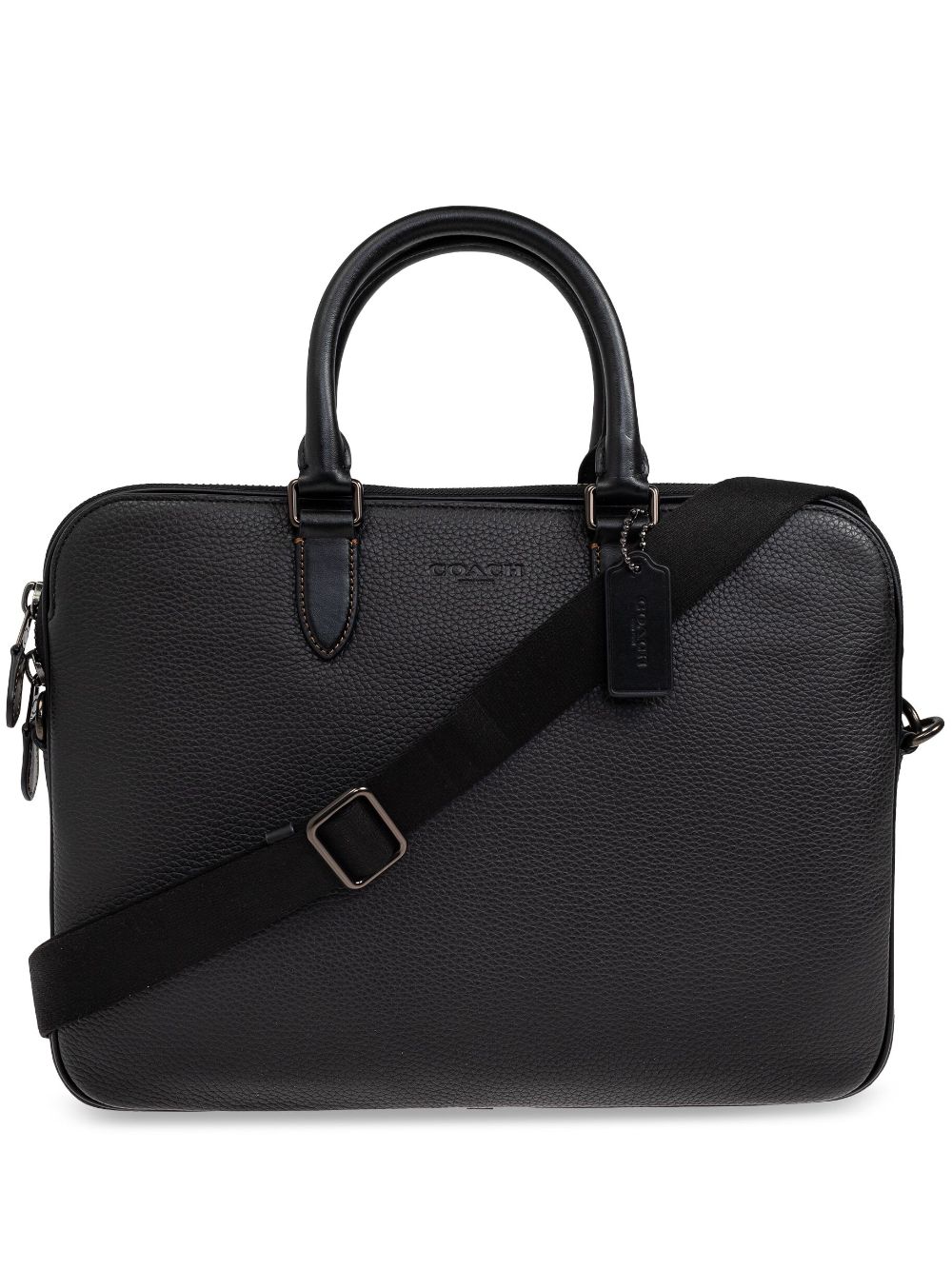 Coach logo-embossed laptop bag - Black von Coach