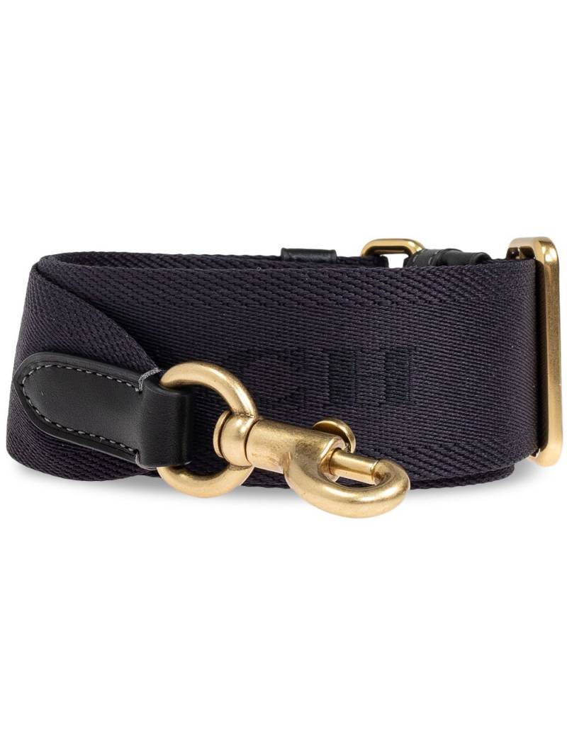 Coach logo-jacquard bag strap - Black von Coach