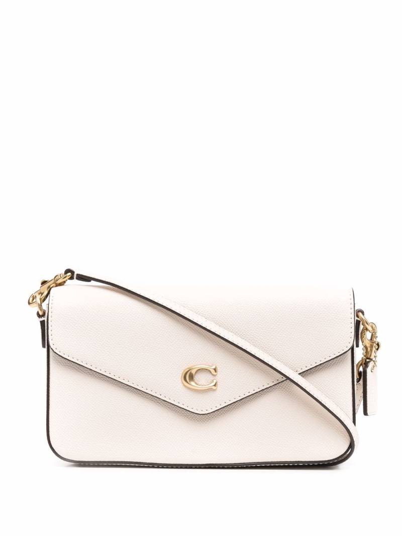 Coach logo-plaque leather crossbody bag - Neutrals von Coach