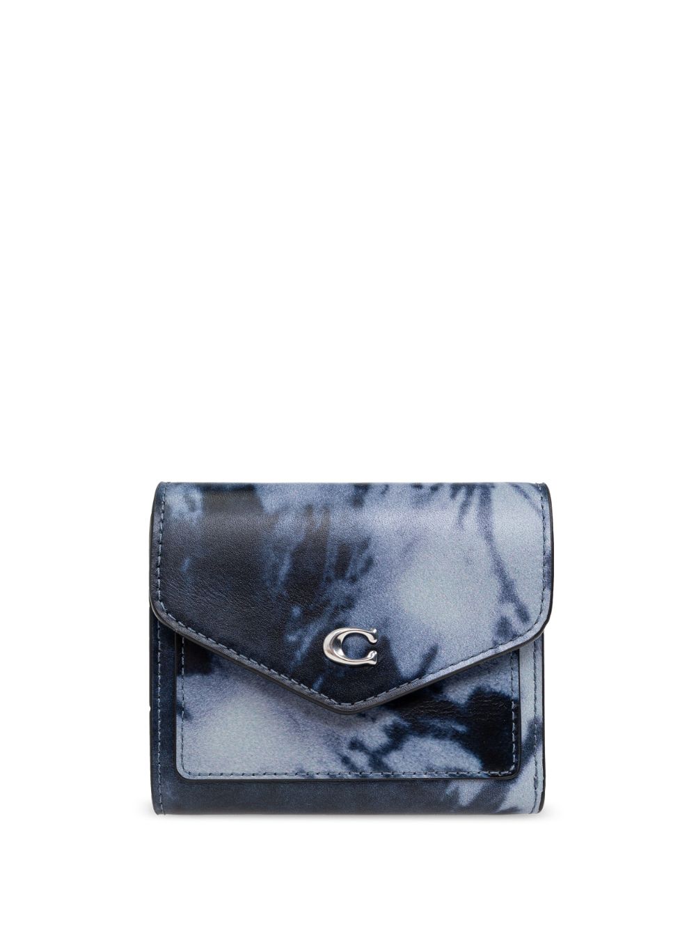 Coach logo-plaque leather wallet - Blue von Coach