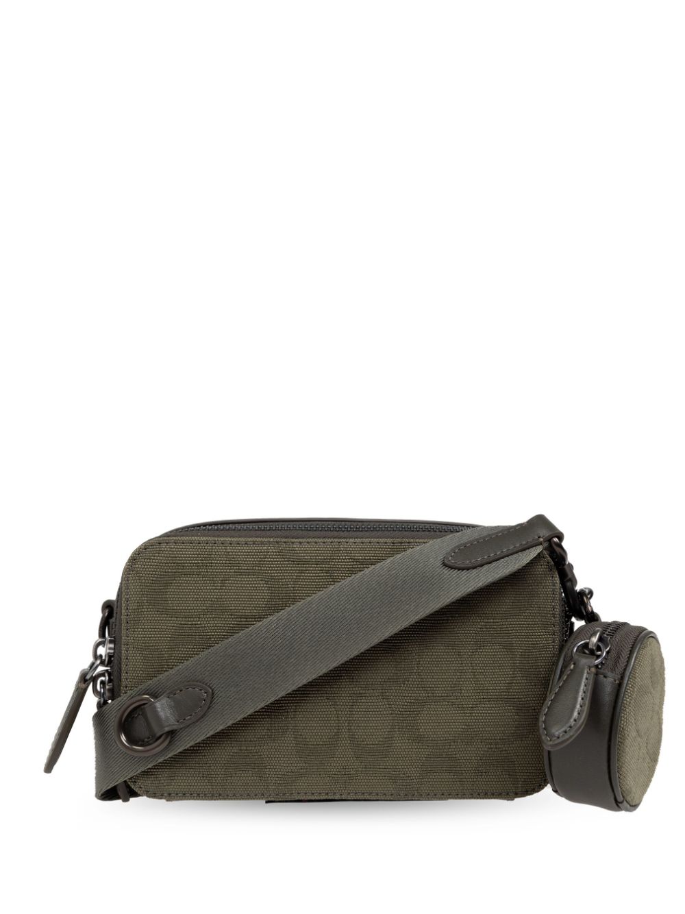 Coach logo-printed zipped messenger bag - Green von Coach