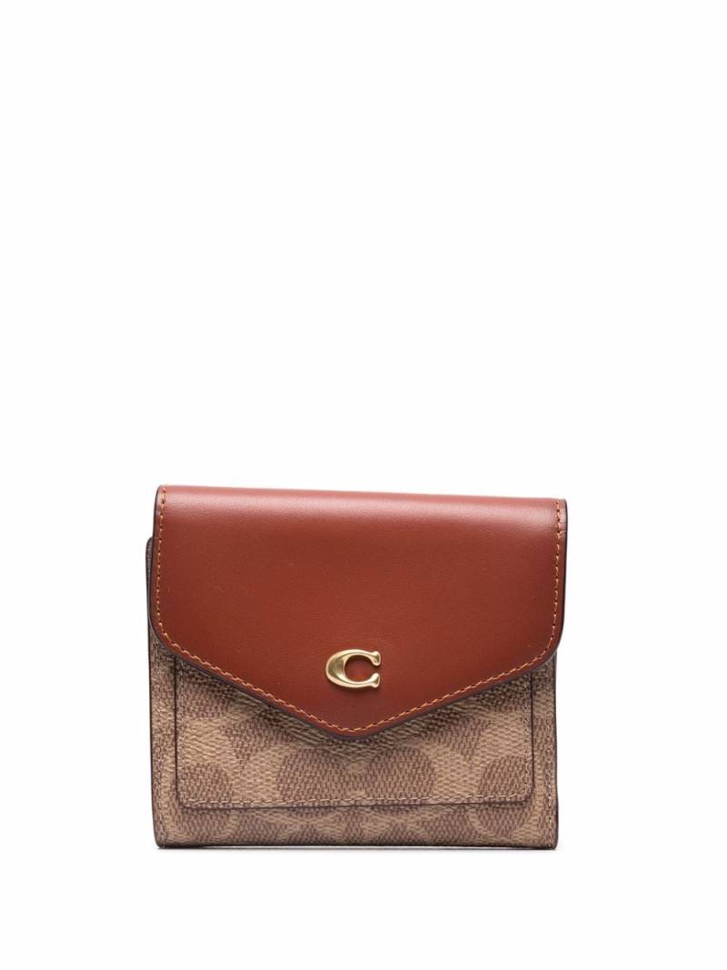 Coach monogram-patterned wallet - Brown von Coach