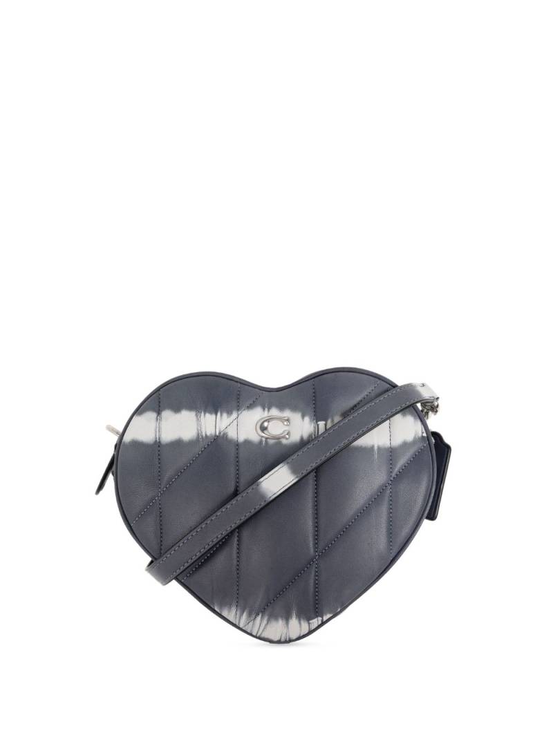 Coach tie-dye heart crossbody bag - Blue von Coach