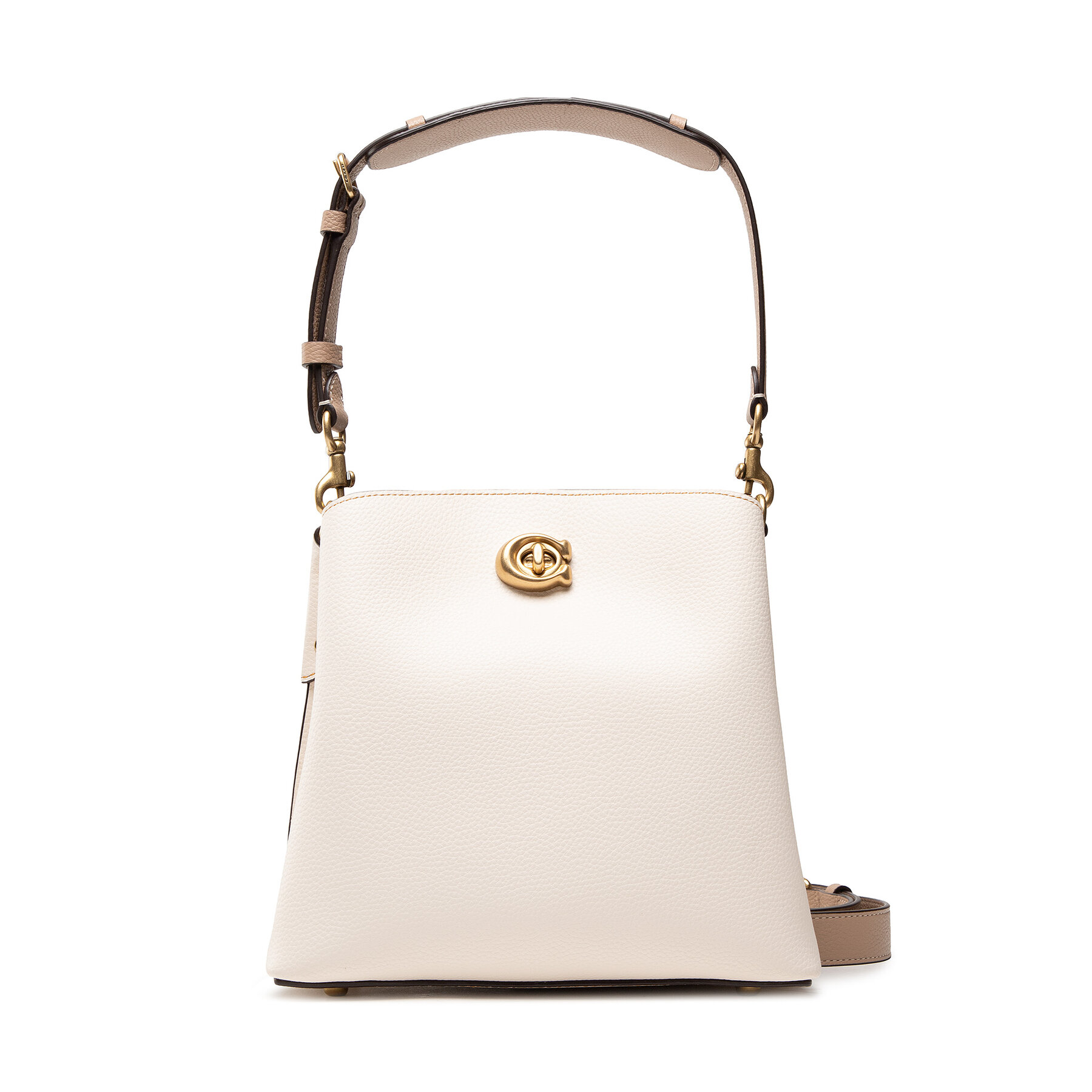 Handtasche Coach Cb Ltr Wllow Bckt C3766 Beige von Coach