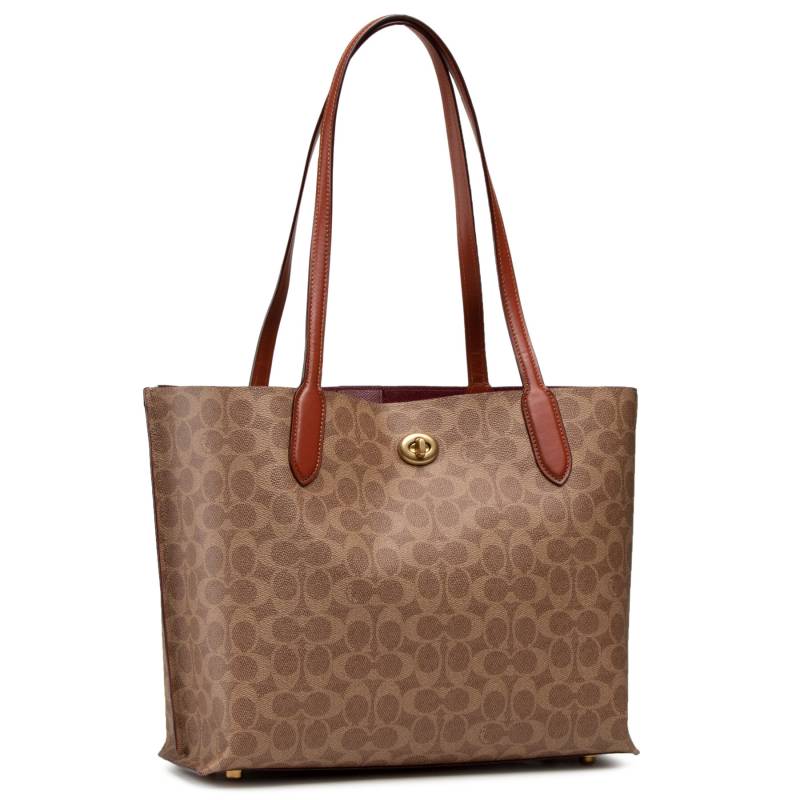 Handtasche Coach Cc Sig Willow Tote C0693 Braun von Coach