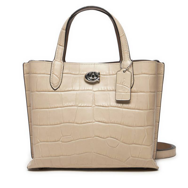 Handtasche Coach Croc Wlw C8632 Écru von Coach