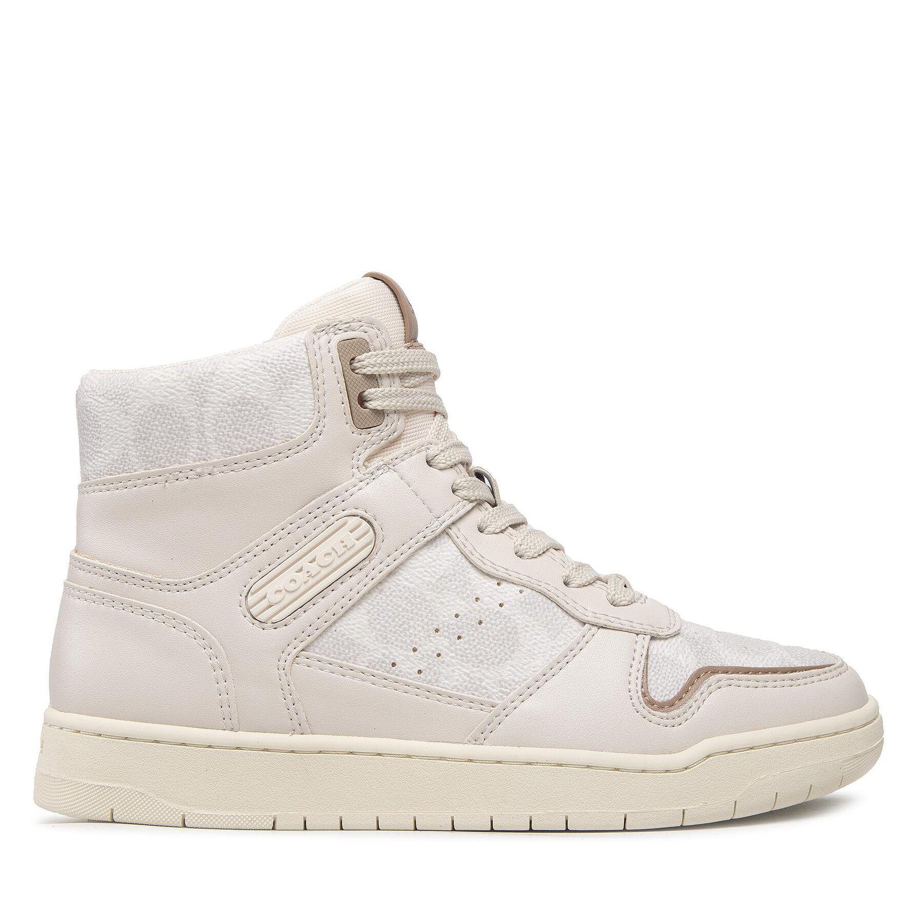 Sneakers Coach Hi Top Coated Canvas CD304 Beige von Coach