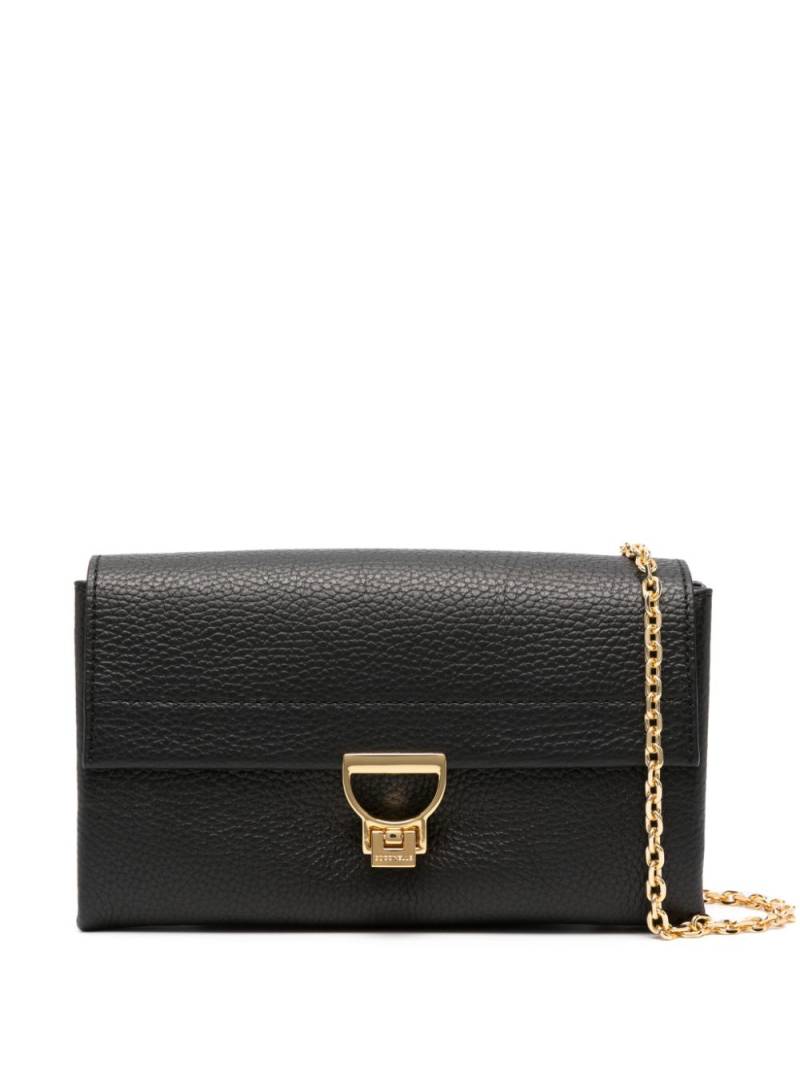 Coccinelle Binxie leather satchel bag - Black von Coccinelle