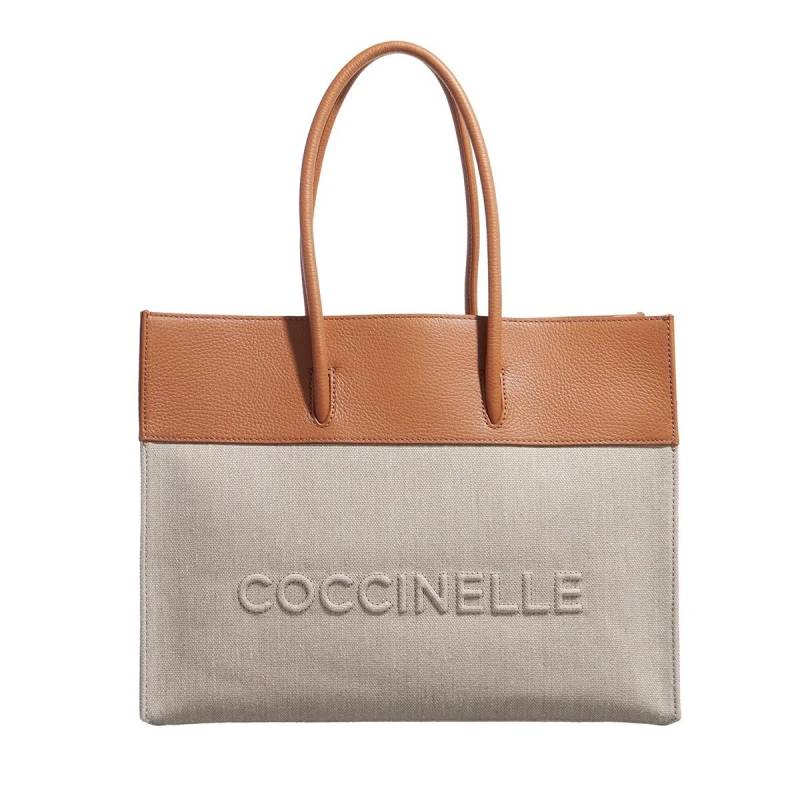 Coccinelle Handtasche - Coccinellemyrtha Canvas - Gr. unisize - in Beige - für Damen von Coccinelle