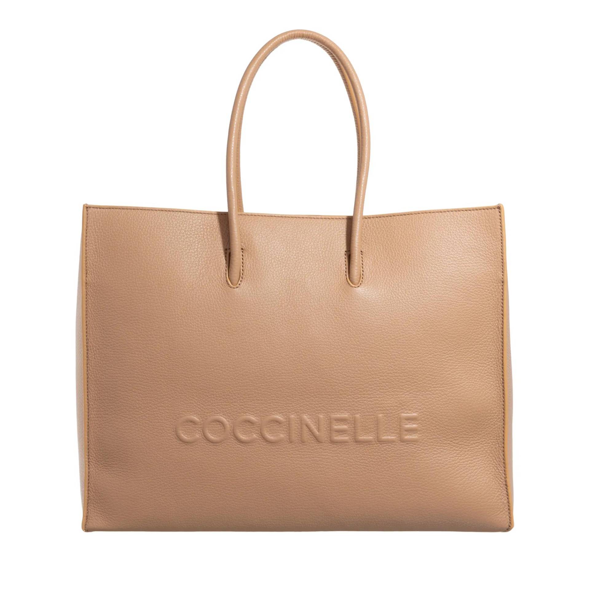 Coccinelle Handtasche - Coccinellemyrtha Maxi Log - Gr. unisize - in Beige - für Damen von Coccinelle