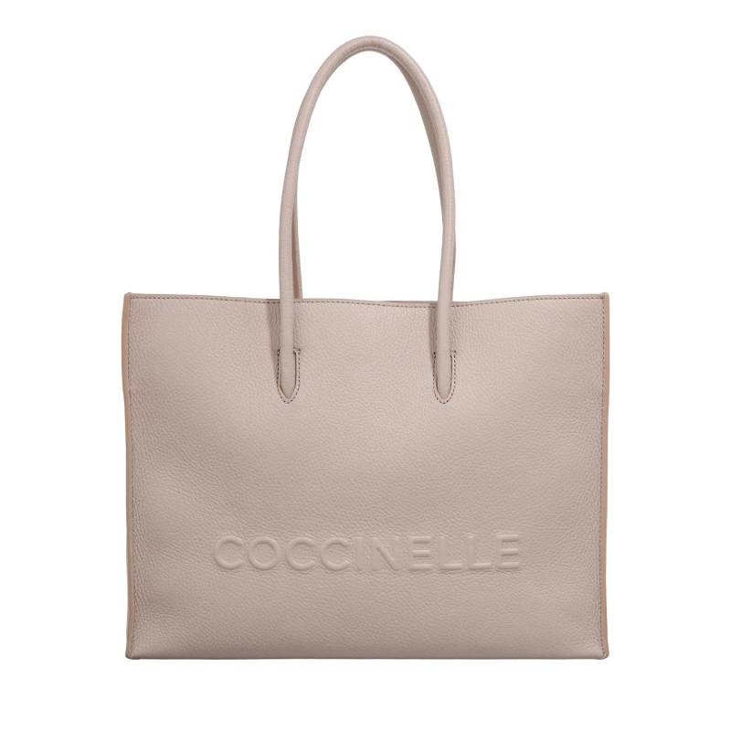 Coccinelle Handtasche - Coccinellemyrtha Maxi Log - Gr. unisize - in Beige - für Damen von Coccinelle