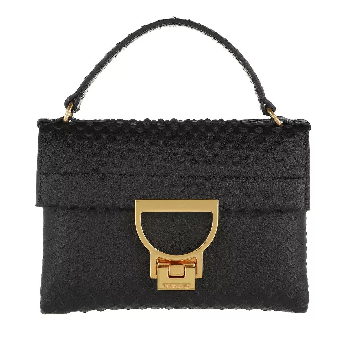 Coccinelle Handtasche - Mignon Python Lulala Mini Bag - Gr. unisize - in Schwarz - für Damen von Coccinelle