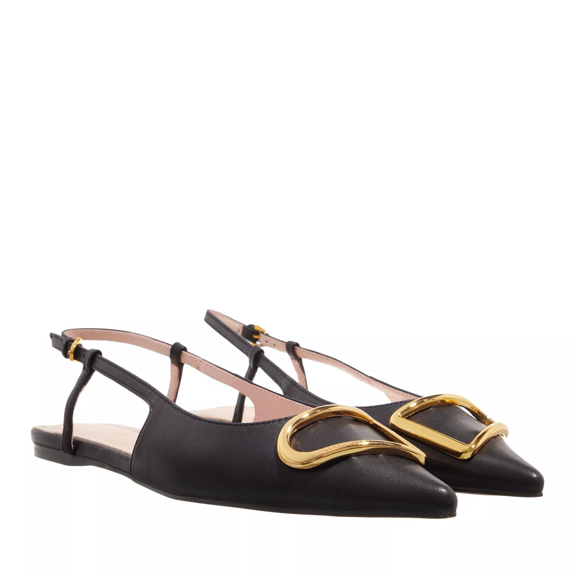 Coccinelle Loafers & Ballerinas - Sling Back Flat Smooth Leather - Gr. 37 (EU) - in Schwarz - für Damen von Coccinelle