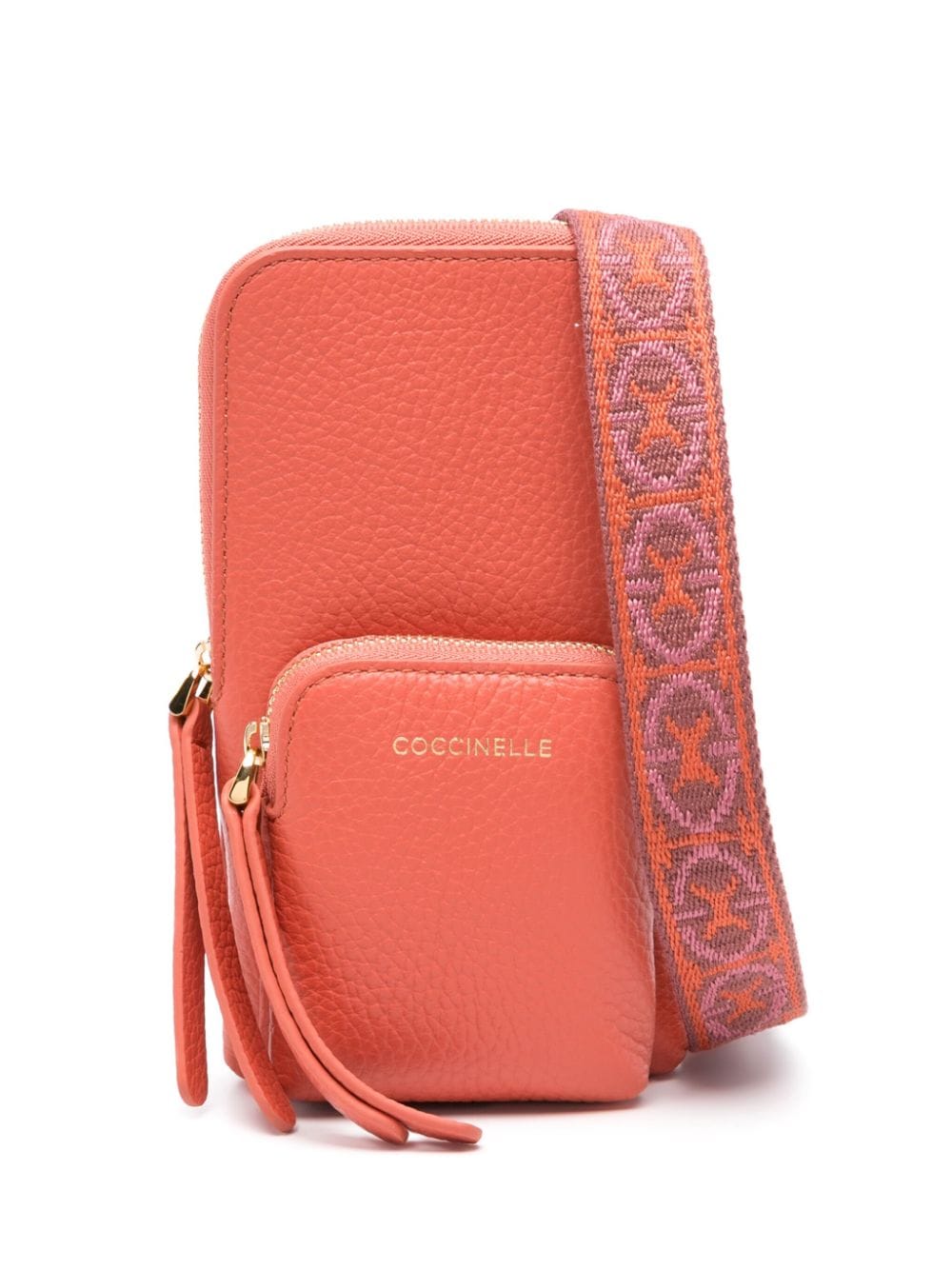 Coccinelle Pixie leather phone holder - Red von Coccinelle